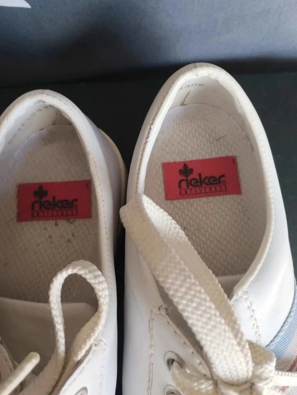 White women's sneakers, Rieker, P37 – photo 5